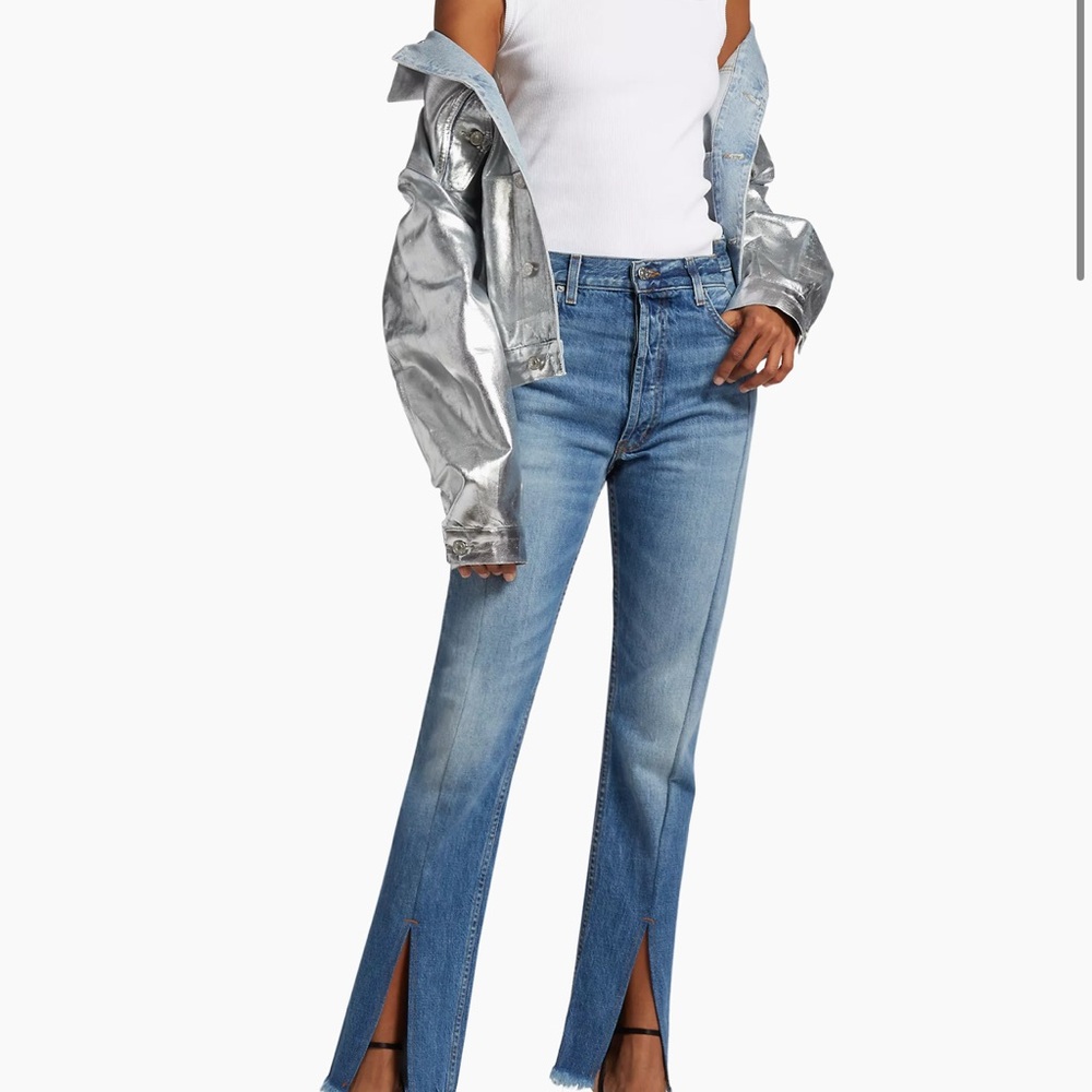 EB Denim split hem jeans